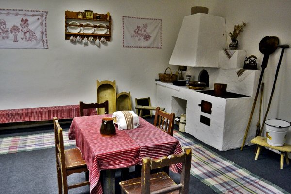 Interiér rusínské domácnosti - Muzeum rusínské kultury v Prešově